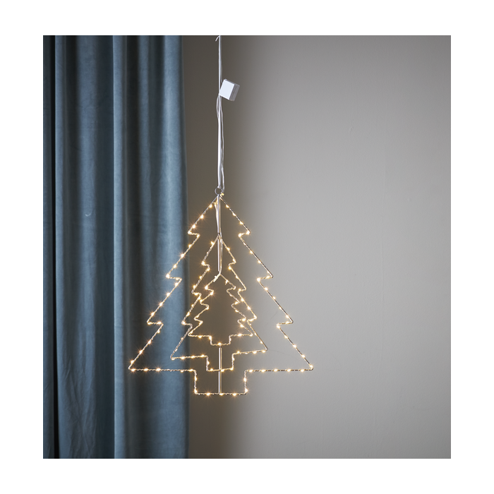 Hangende kerstboom "Triple" - 52cm