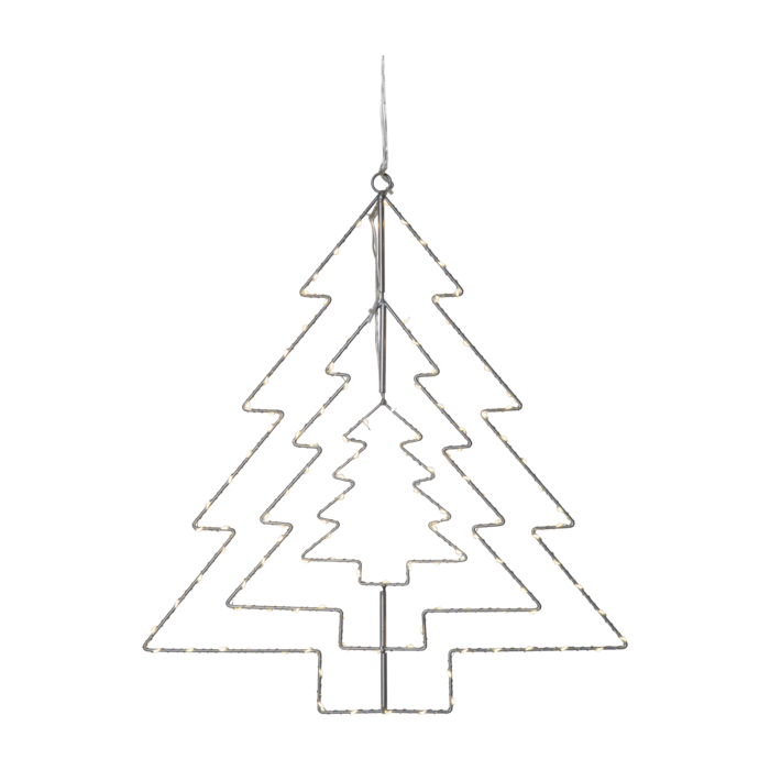 Hangende kerstboom "Triple" - 52cm