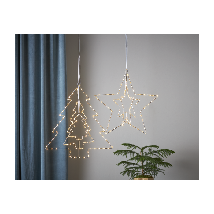Hangende kerstboom "Triple" - 52cm