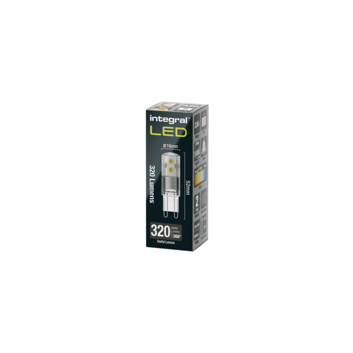 Integral LED G9 steeklamp - 2.6W - 2700K Extra warm wit - Niet dimbaar