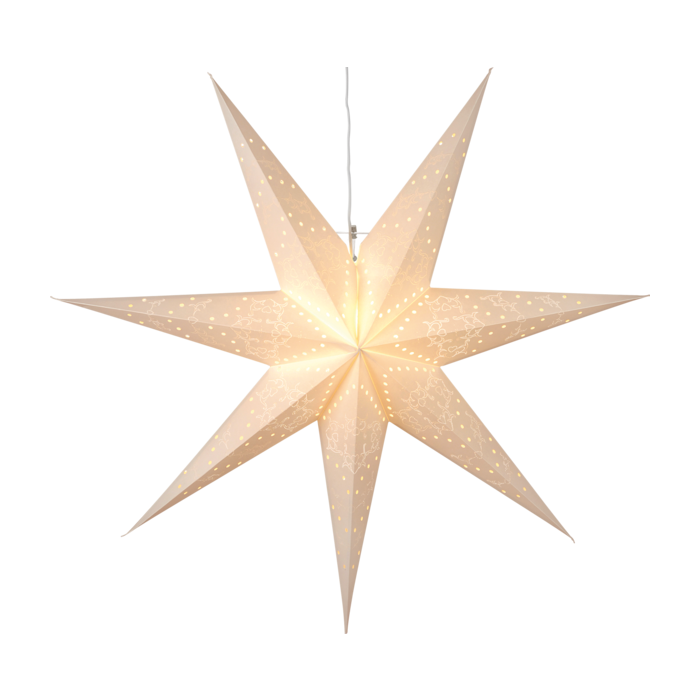 Kerstster met lamp - 70cm