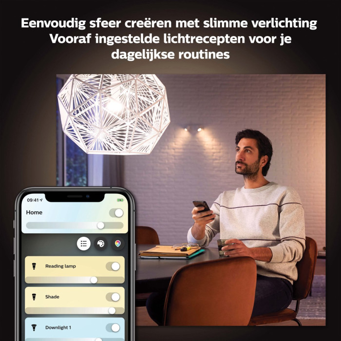 Philips Hue - Spot - GU10 - 5W - Hue White Ambiance (2200-6500K) - Dimbaar
