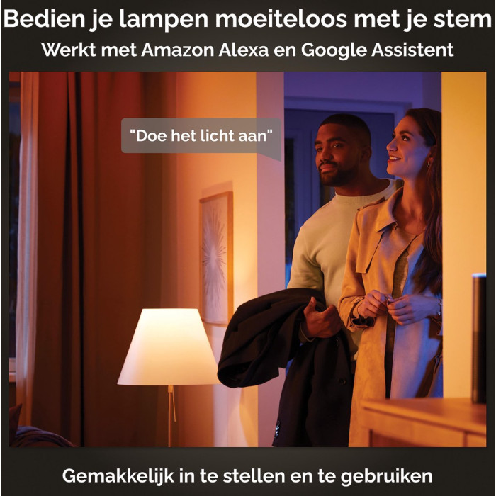 Philips Hue - Spot - GU10 - 5W - Hue White Ambiance (2200-6500K) - Dimbaar