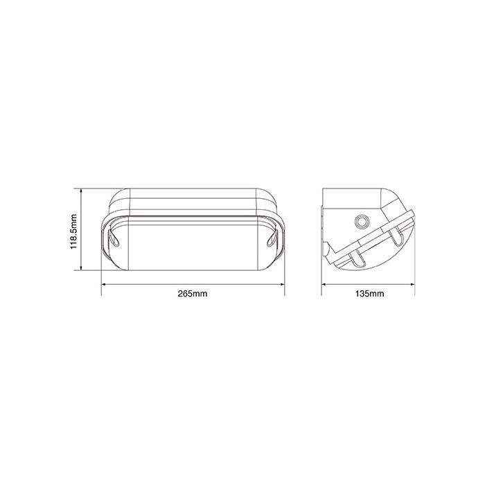 Gevelarmatuur Deca Zwart - Daglichtsensor 