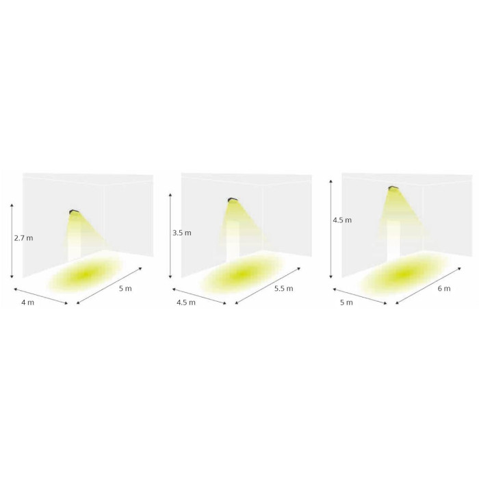 Gevelarmatuur Deca Zwart - Daglichtsensor 