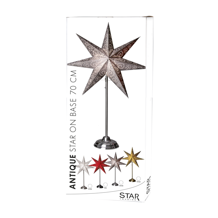 Staande kerstster "Klassiek goud"