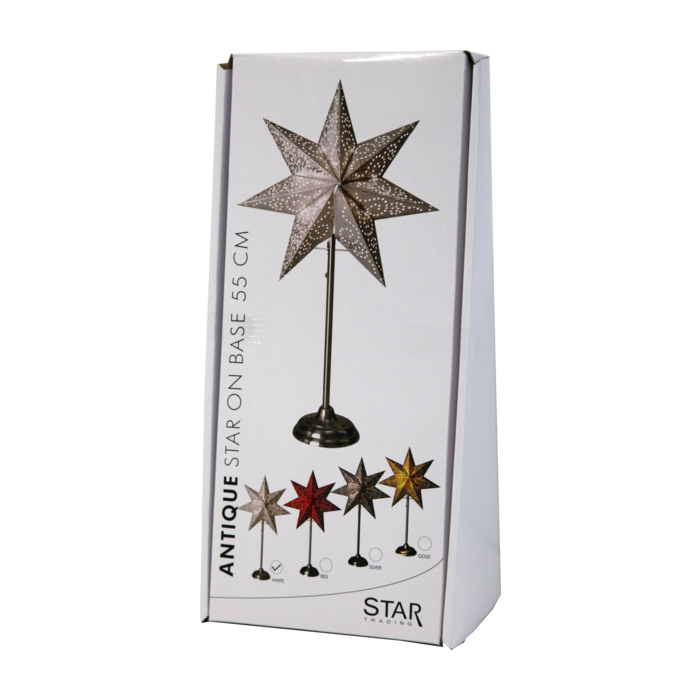 Staande kerstster "Klassiek goud"
