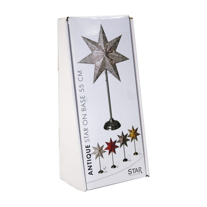 Staande kerstster "Klassiek goud"
