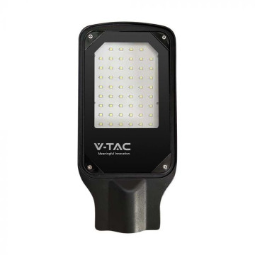 30W LED Straatlamp 6000K - Zwart