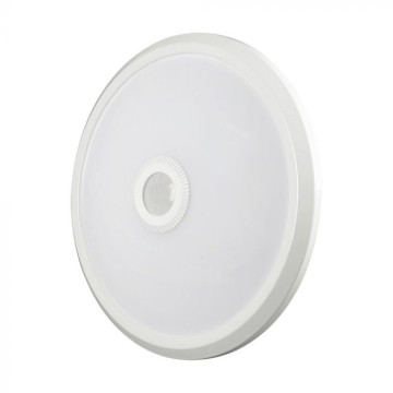 V-Tac CCT LED Plafondlamp met PIR sensor Wit -12W