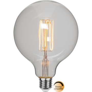 Star Trading G125 Globelamp - E27 - 3.8W - Dimbaar - Super Warm Wit   - 1800K