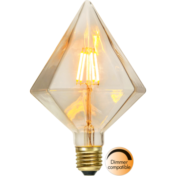 Soft Glow Diamant lamp - 1.65W - E27 - Super Warm Wit - 2200K