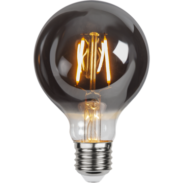 Globelamp G80 - E27 - 1.8W - Super Warm Wit <2200K - Filament - Rookglas