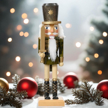 Notenkraker groen met zwaard - 25CM