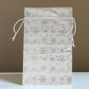 Kerst cadeauzak - Zilver - 46 x 74 cm