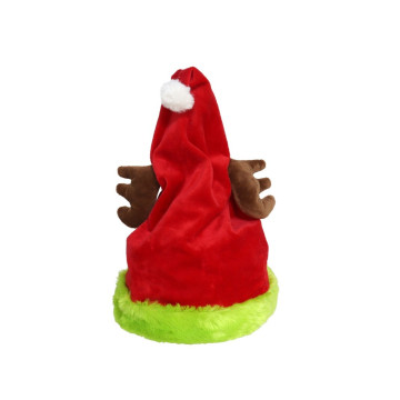 Pluche Kerst puntmuts met muziek 