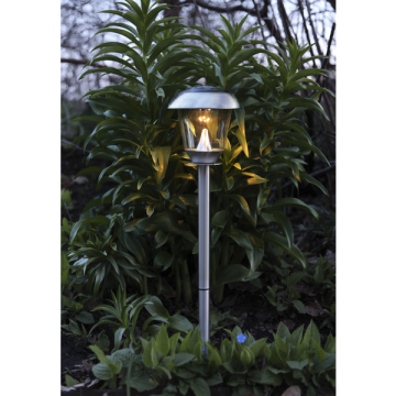 Solar Priklamp “Bollard Dun Napoli RVS’’