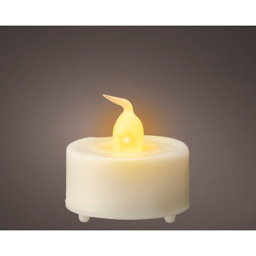 LED waxinelichtjes met vlameffect - set van 4