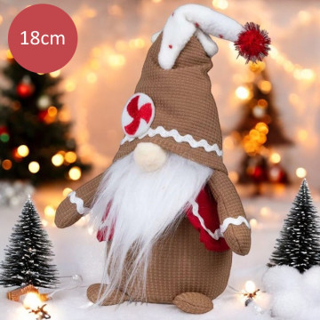 Handgemaakte mannelijke Gnoom met baard - 18(28)cm