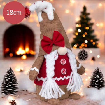 Handgemaakte vrouwelijke Gnoom met vlechten - 18(28)cm