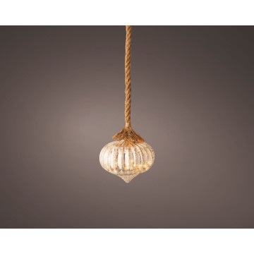 Kerst Micro LED ui lamp - 15 LED lampjes - Zilver - 20 cm