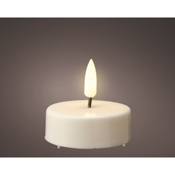 LED theelichten/waxinelichten wit  - set van 2