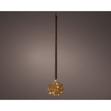 Kerst Micro LED bloem lamp - 15 LED lampjes - Bruin