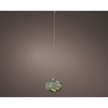 Kerst Micro LED ui lamp - 15 LED lampjes - Groen - 20 cm