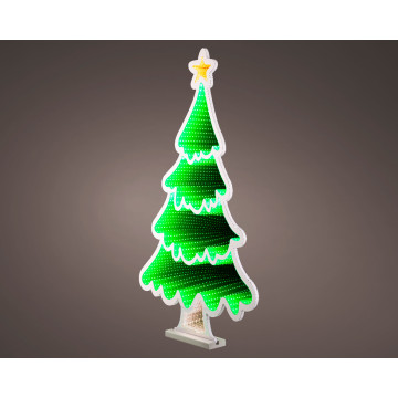 LED Infinity Kerstboom voor binnen - Multicolor - 40 cm 