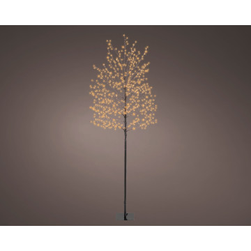 Verlichte Kerstboom op voet - 720 Gouden Micro LEDS - 180cm