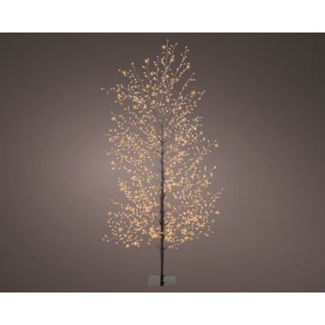 Verlichte Kerstboom op voet - 1350 Gouden Micro LEDS  - 150 cm
