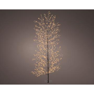 Verlichte Kerstboom op voet - 1755 Gouden Micro LEDS  - 180 cm
