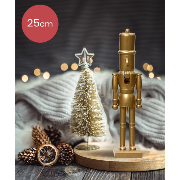 Notenkraker donkerblauw grijs met ster - 28CM