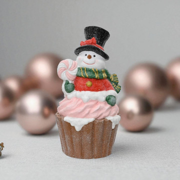 Uniek CupCake Sneeuwpop - 43 cm