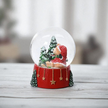 Luxe Sneeuwbol - Schudbol met Beer | Kerstdecoratie