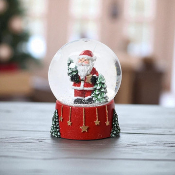 Luxe Sneeuwbol - Schudbol met Kerstman | Kerstdecoratie