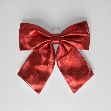 Glanzende rode kerst strik 44 x 54 cm 