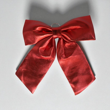 Glanzende rode kerst strik 60 x 70 cm 