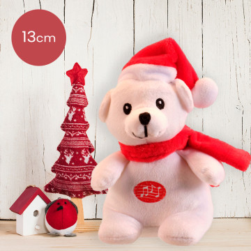 Sneeuwpop met pilotenmuts - 28CM 