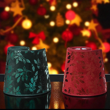 Set van 2 Kerstboomringen groen/rood - ø56x22 cm