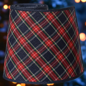 Kerstboomring donkerblauw ø50x20 cm