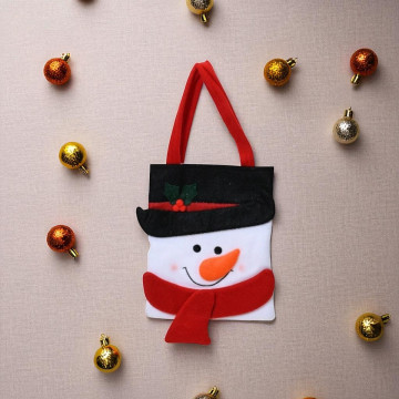 Cadeautasje voor kerst - met Sneeuwpop