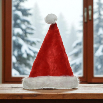 Luxe kerstmuts met "bontje"