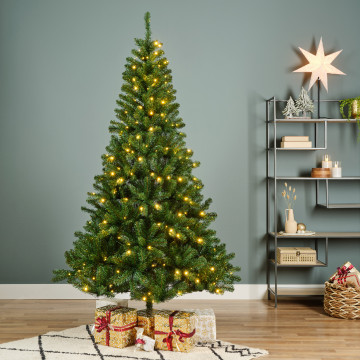 Monarch kerstboom met 320 LEDs - 210 cm