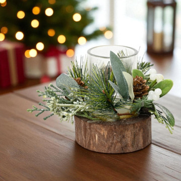 Theelichthouder met groen