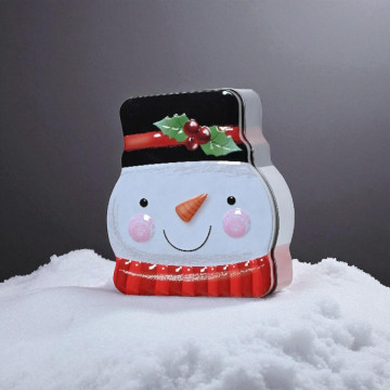 Kerst koekjestrommel met Sneeuwpop