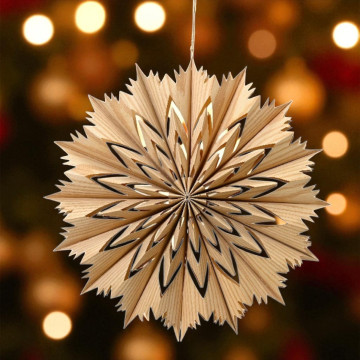 Hangende kerstster van papier - Rond - 40cm