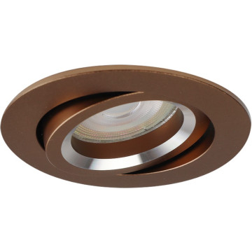 Pragmalux Inbouwspot Aura GU10 Rond Kantelbaar - Brons