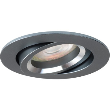 Pragmalux Inbouwspot Aura GU10 Rond Kantelbaar - GunMetal