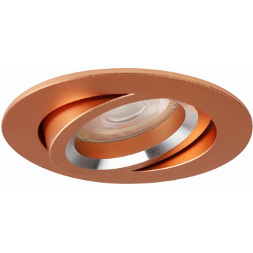 Pragmalux Inbouwspot Aura GU10 Rond Kantelbaar - Koper